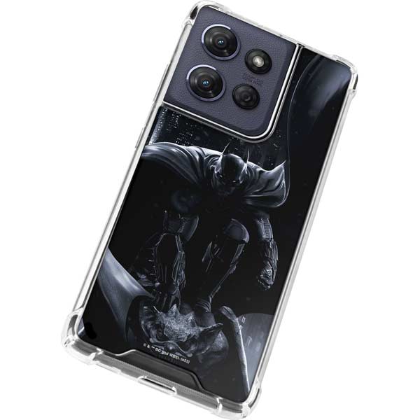 DC Comics Arkham Origins Batman In action pose Moto G Play 5G (2025) Clear Case