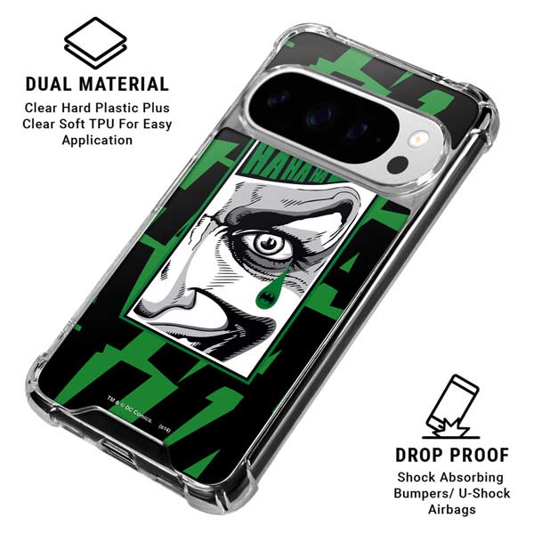 DC Comics The Joker Teardrop Card Google Pixel 10 Pro XL Clear Case