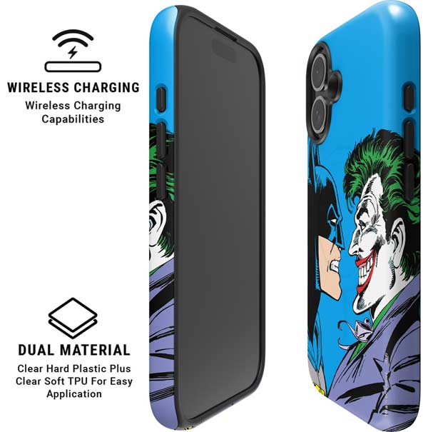 DC Comics The Joker vs Batman Vintage art iPhone 16 Magsafe Impact Case
