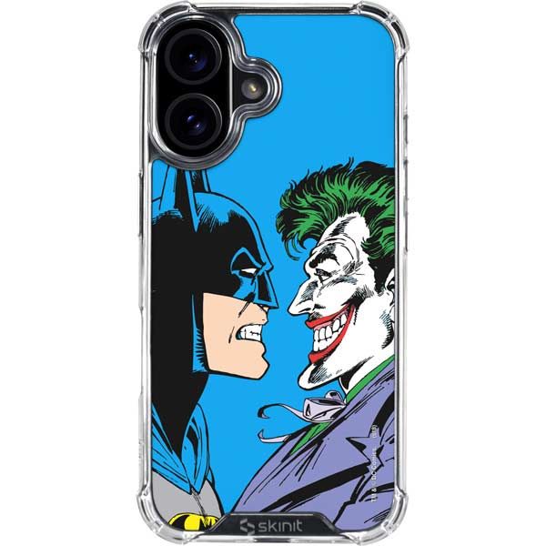 DC Comics The Joker vs Batman Vintage art iPhone 17 Clear Case