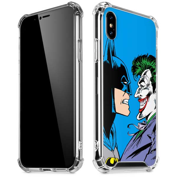 DC Comics The Joker vs Batman Vintage art iPhone X/XS Clear Case