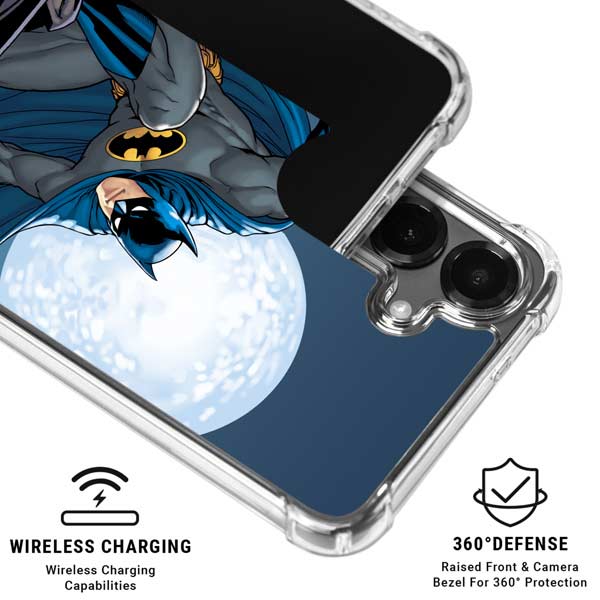 DC Comics Batman Watches Over the City Galaxy S26 Plus Clear Case