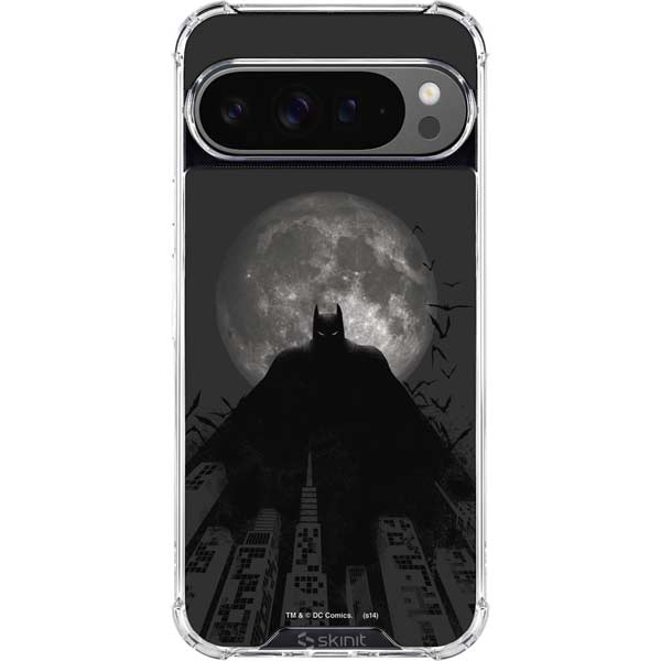 DC Comics Batman On City with Moon Art Google Pixel 10 Pro XL Clear Case