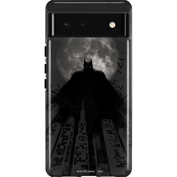 DC Comics Batman On City with Moon Art Pixel Cases