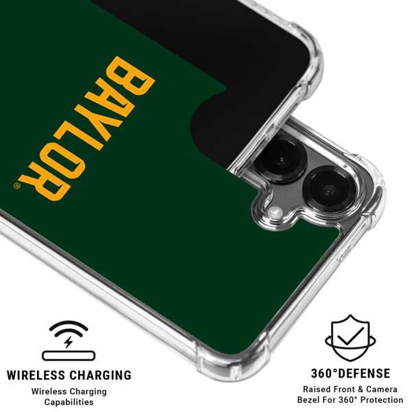 Baylor University BU Split Galaxy S26 Clear Case