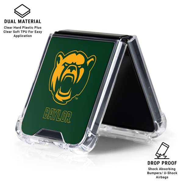 Baylor University Mascot Galaxy Z Flip7 Clear Case