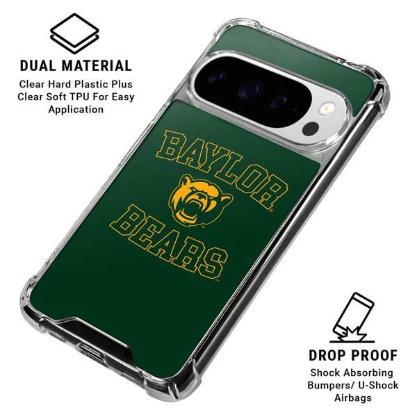Baylor University Bears Mascot Google Pixel 10 Pro Clear Case