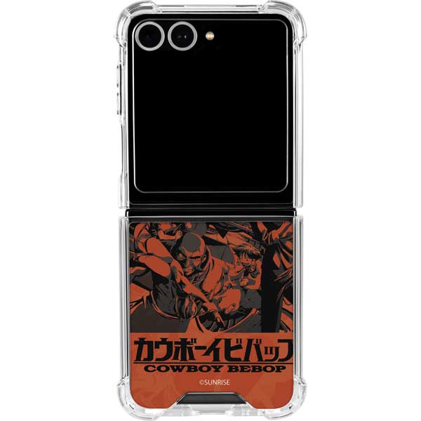 Cowboy Bebop Bebop Crew Galaxy Z Flip7 Clear Case