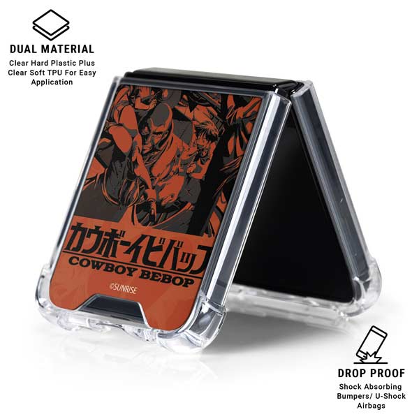 Cowboy Bebop Bebop Crew Galaxy Z Flip7 Clear Case