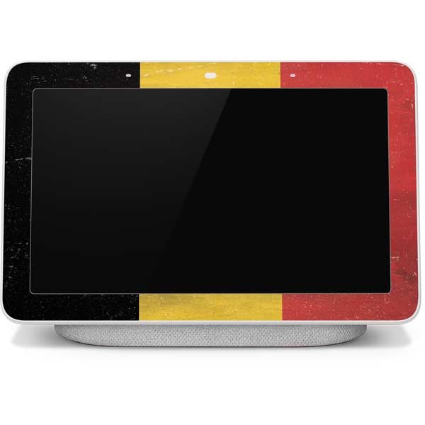 Belgium Flag Distressed Google Home Hub Skin