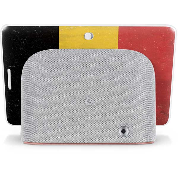 Belgium Flag Distressed Google Home Hub Skin