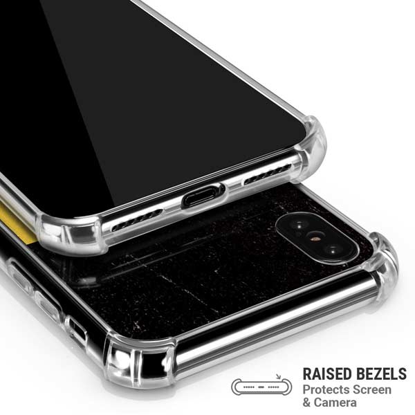 Belgium Flag Distressed iPhone X/XS Clear Case