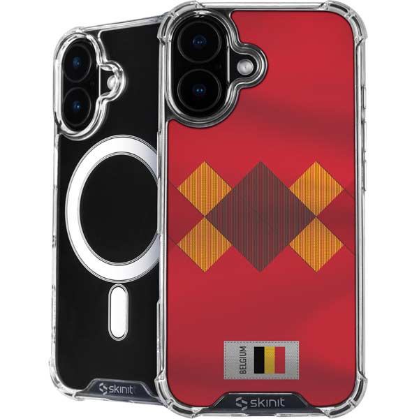 Belgium Soccer Flag iPhone 17 MagSafe Case