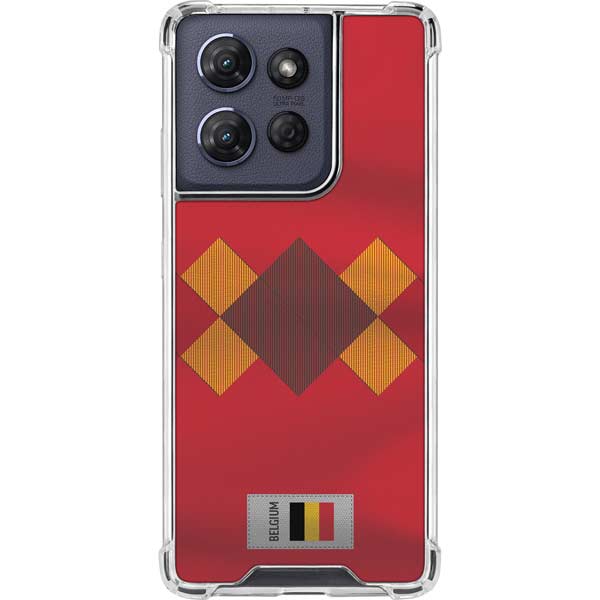 Belgium Soccer Flag Moto G 5G (2025) Clear Case