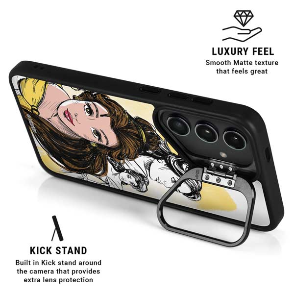 Disney Princess Belle Sketch Galaxy S26 Plus Kickstand Case