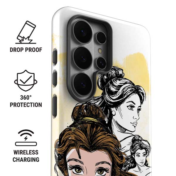Disney Princess Belle Sketch Galaxy S26 Ultra Impact Case