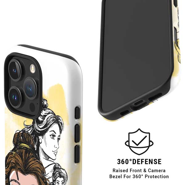 Disney Princess Belle Sketch iPhone 16 Pro Magsafe Impact Case