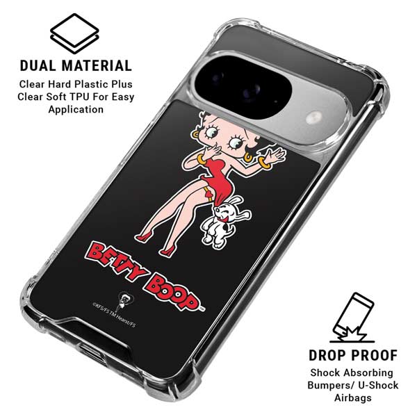 Betty Boop With Puppy Google Pixel 10 Clear Case