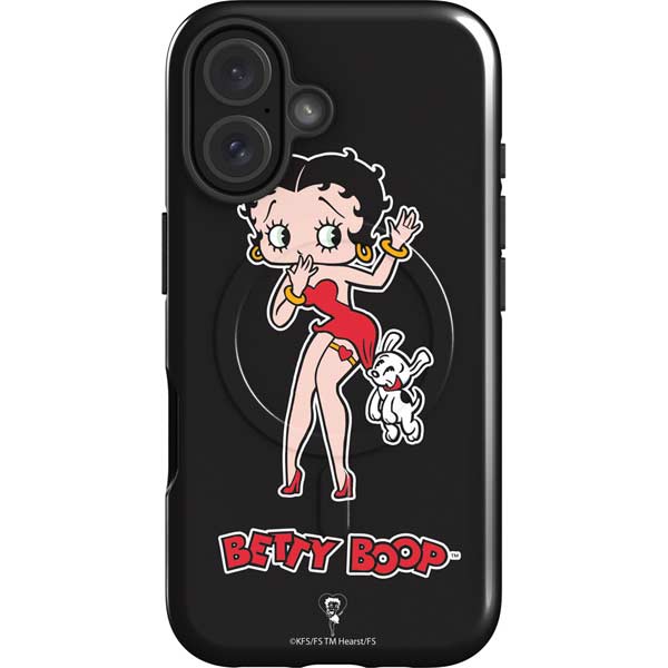 Betty Boop With Puppy iPhone 16 Magsafe Impact Case