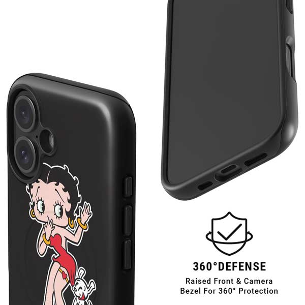 Betty Boop With Puppy iPhone 16 Magsafe Impact Case