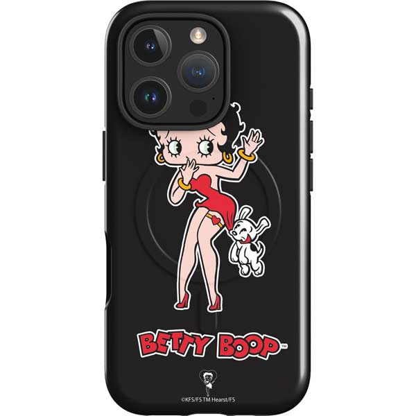Betty Boop With Puppy iPhone 16 Pro Magsafe Impact Case
