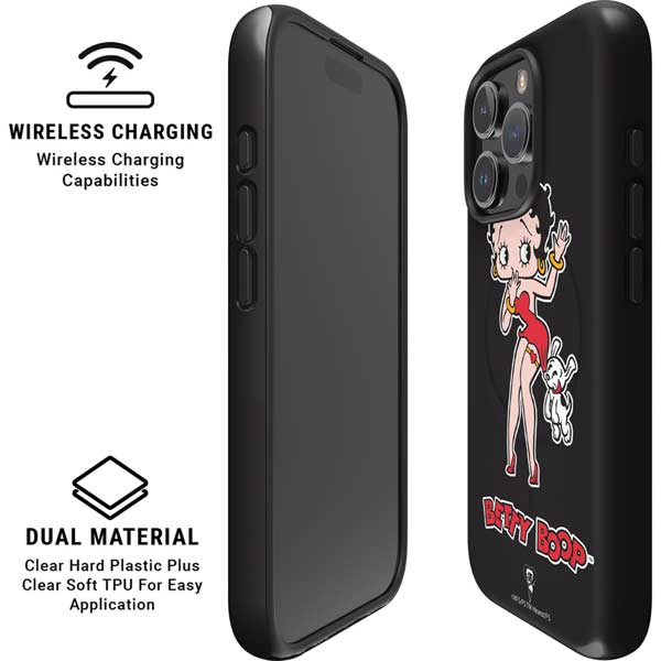 Betty Boop With Puppy iPhone 16 Pro Magsafe Impact Case
