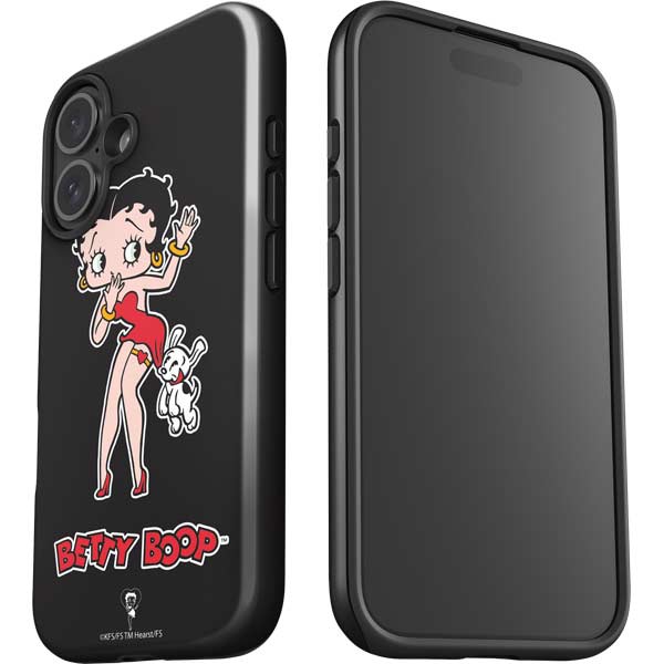 Betty Boop With Puppy iPhone 17 Impact Case