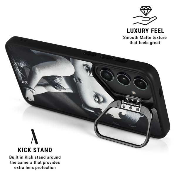 Betty Boop Black and White Galaxy S26 Plus Kickstand Case