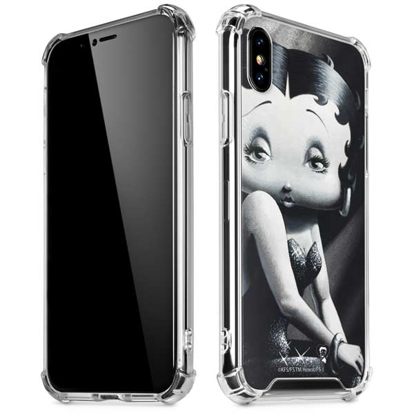 Betty Boop Black and White iPhone X/XS Clear Case