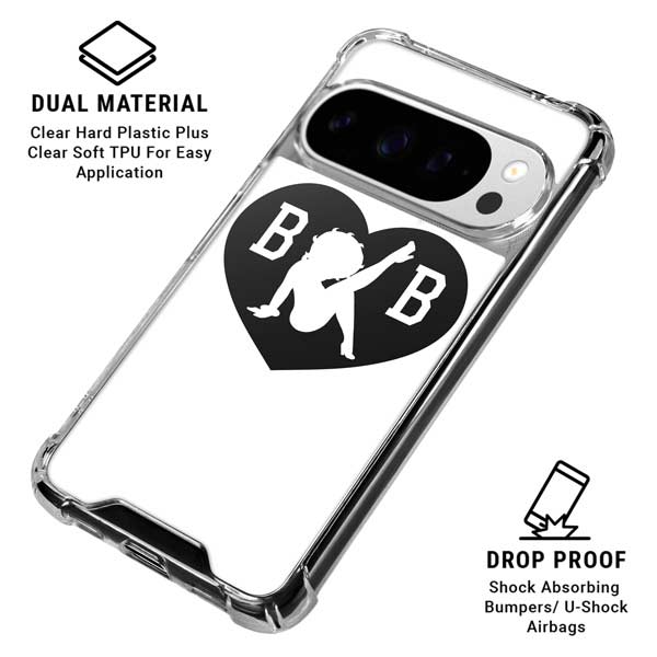 Betty Boop BW Google Pixel 10 Pro XL Clear Case