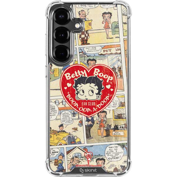 Betty Boop Comic Strip Galaxy S26 Clear Case