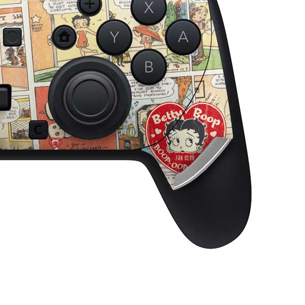 Betty Boop Comic Strip Nintendo Switch 2 (2025) Pro Controller Skin ...