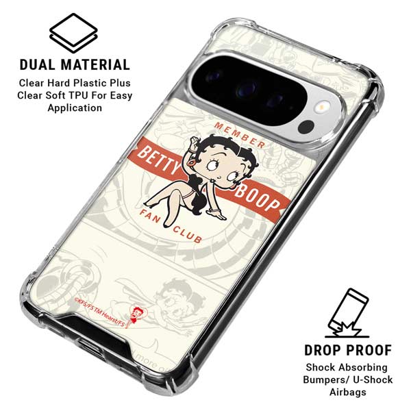 Betty Boop Member Fan Club Google Pixel 10 Pro Clear Case