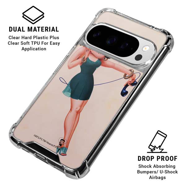 Betty Boop On the Phone Google Pixel 10 Pro XL Clear Case