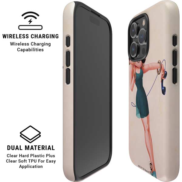Betty Boop On the Phone iPhone 16 Pro Max Magsafe Impact Case