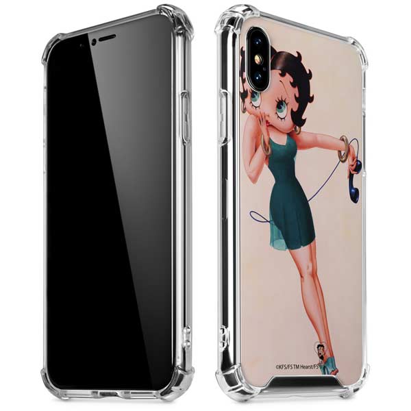 Betty Boop On the Phone iPhone X/XS Clear Case