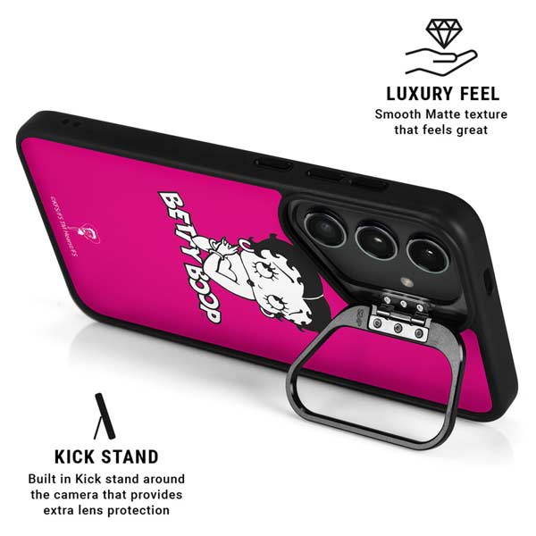 Betty Boop Pink Background Galaxy S26 Ultra Kickstand Case