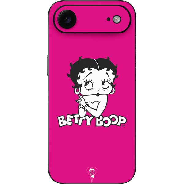 Betty Boop Pink Background iPhone 17 Air Skin
