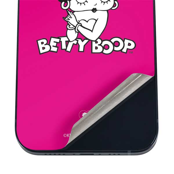Betty Boop Pink Background iPhone 17 Air Skin