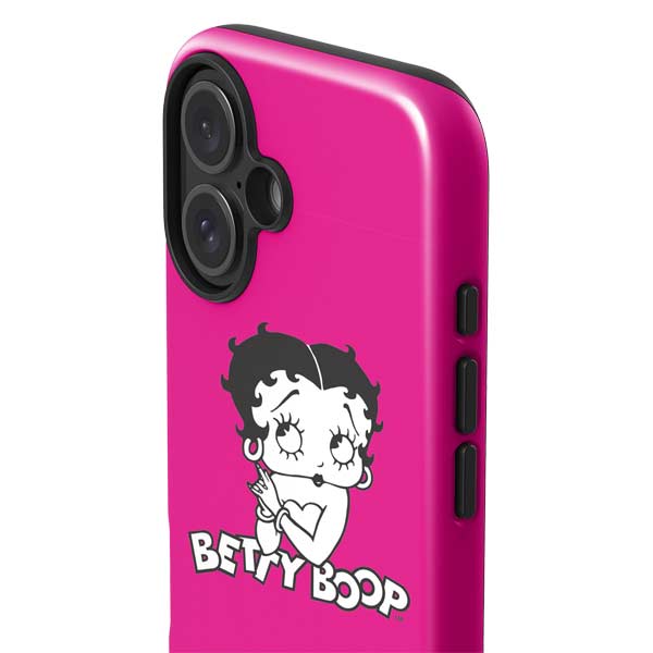 Betty Boop Pink Background iPhone 17 Impact Case