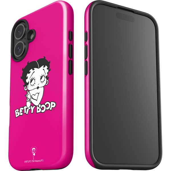 Betty Boop Pink Background iPhone 17 Impact Case