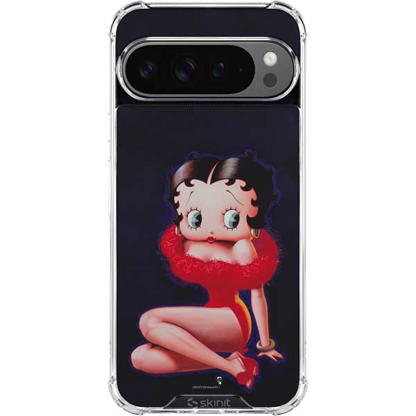 Betty Boop Red Dress Google Pixel 10 Pro Clear Case