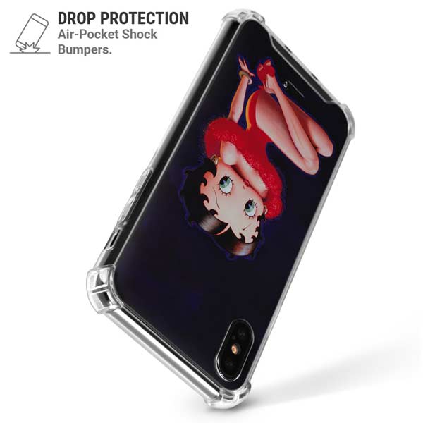 Betty Boop Red Dress iPhone X/XS Clear Case