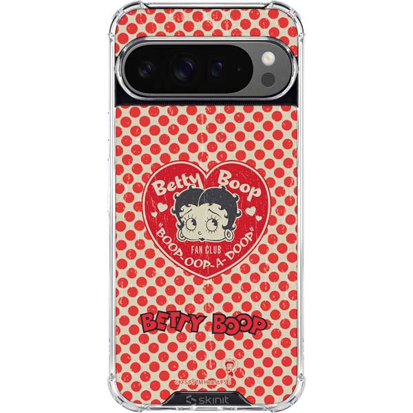 Betty Boop Red Heart Google Pixel 10 Pro XL Clear Case