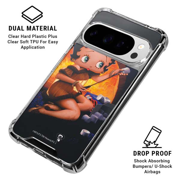Betty Boop Roasting Marshmallows Google Pixel 10 Pro XL Clear Case