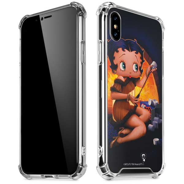 Betty Boop Roasting Marshmallows iPhone X/XS Clear Case