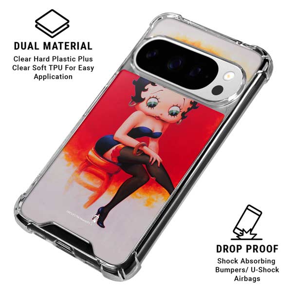 Betty Boop Stockings Google Pixel 10 Pro Clear Case