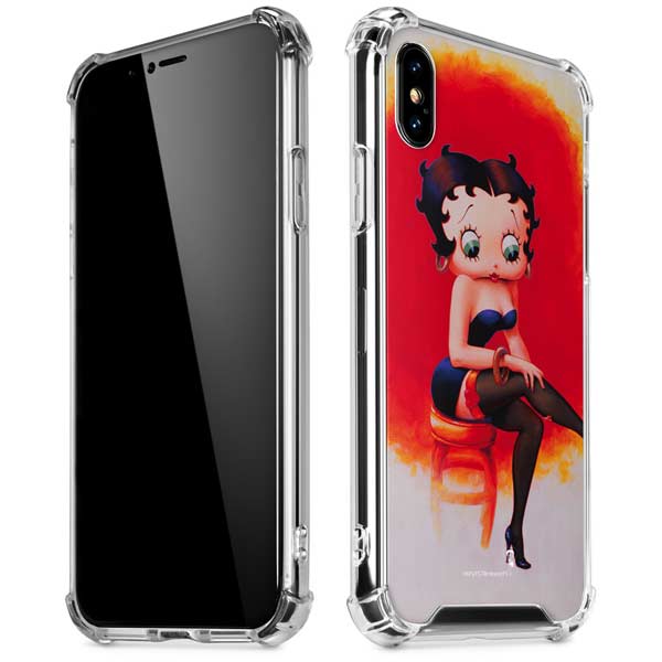 Betty Boop Stockings iPhone X/XS Clear Case
