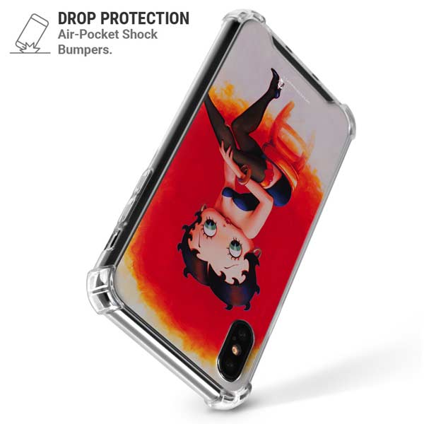 Betty Boop Stockings iPhone X/XS Clear Case