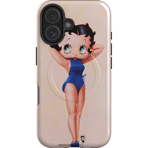 Betty Boop Swimsuit iPhone 16 Magsafe Impact Case